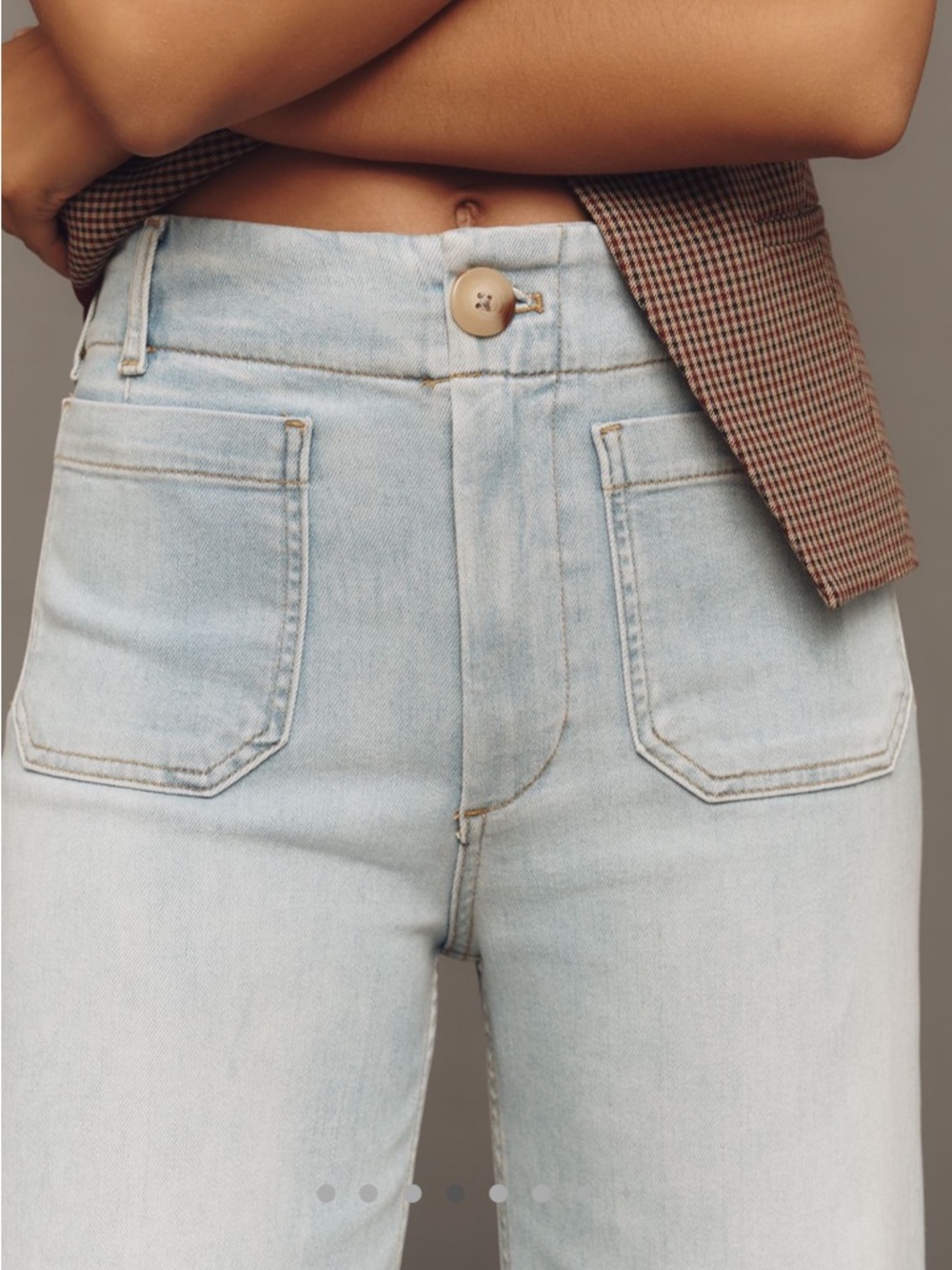 Maeve Colette Crop high rise wide leg jeans, Size 29 - Picture 4 of 12